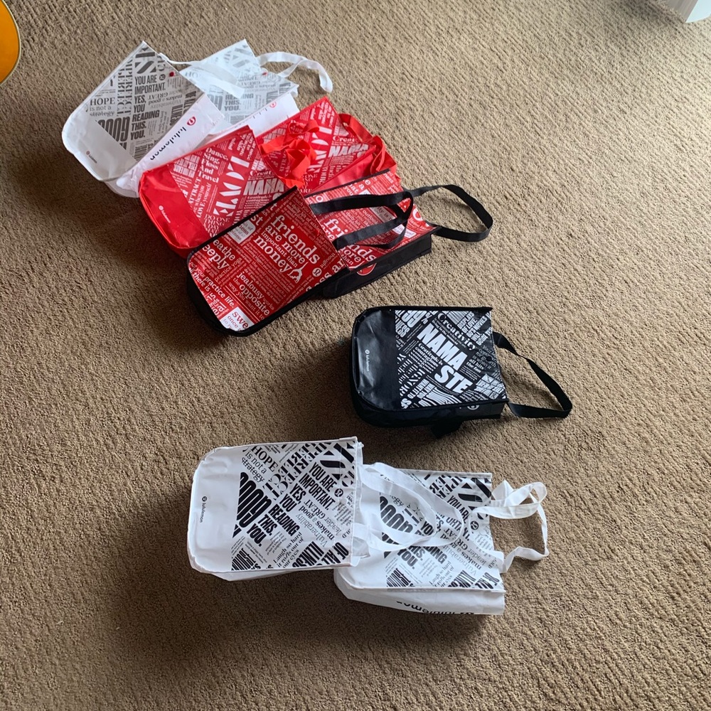 Lulu lemon reusable bags